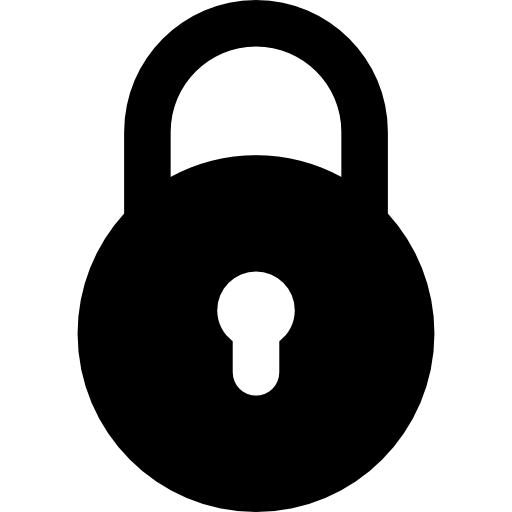 A lock in simply vector style